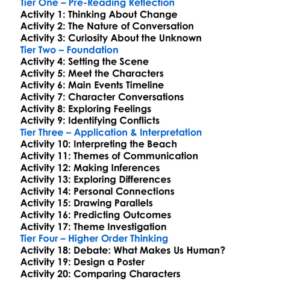 Seascape Edward Albee Worksheet Activity Booklet