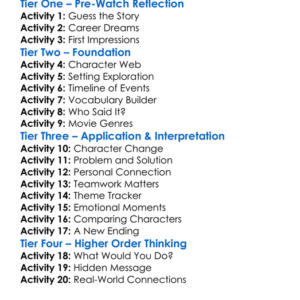 Second Act 2018 Worksheet Activity Booklet