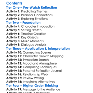 Second Movement For Piano And Needlework 2011 Worksheet Activity Booklet