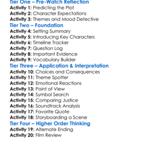 Secret In Their Eyes 2015 Worksheet Activity Booklet