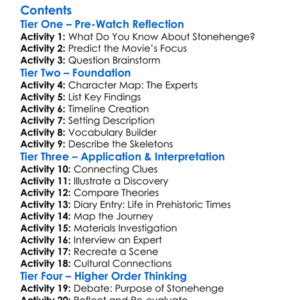 Secrets Of The Stonehenge Skeletons 2014 Worksheet Activity Booklet