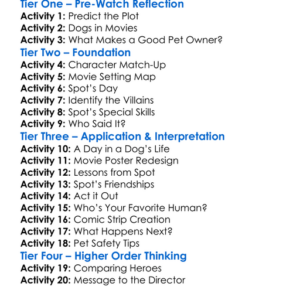See Spot Run 2001 Worksheet Activity Booklet