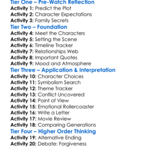 Seeds Of Yesterday 2015 Worksheet Activity Booklet