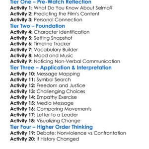 Selma Worksheet Activity Booklet