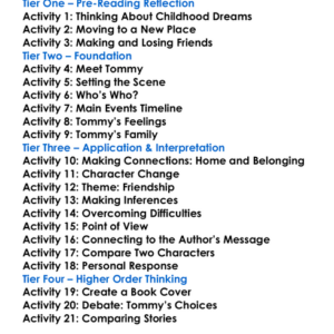 Sentimental Tommy Jm Barrie Worksheet Activity Booklet