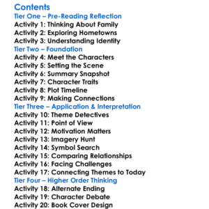 Seraph On The Suwanee Zora Neale Hurston Worksheet Activity Booklet