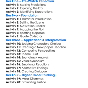 Seven Hours To Judgment 1988 Worksheet Activity Booklet