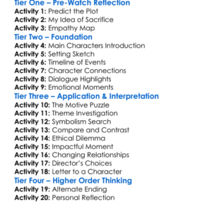 Seven Pounds 2008 Worksheet Activity Booklet