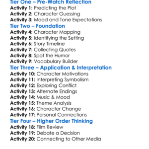 Seven Psychopaths 2012 Worksheet Activity Booklet