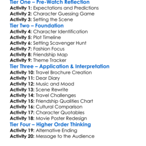 Sex And The City 2 2010 Worksheet Activity Booklet