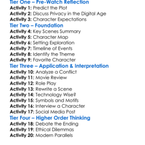 Sex Tape 2014 Worksheet Activity Booklet