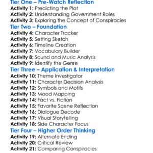 Shadow Conspiracy 1997 Worksheet Activity Booklet