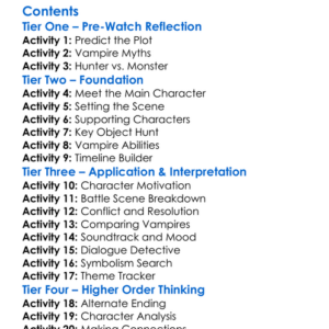 Shadow Tracker Vampire Hunter 1999 Worksheet Activity Booklet