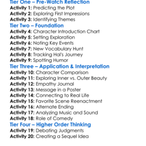 Shallow Hal 2001 Worksheet Activity Booklet