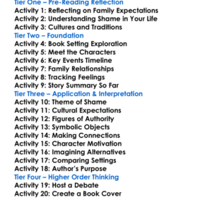 Shame Salman Rushdie Worksheet Activity Booklet