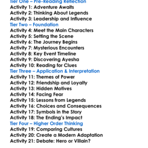 She H Rider Haggard Worksheet Activity Booklet