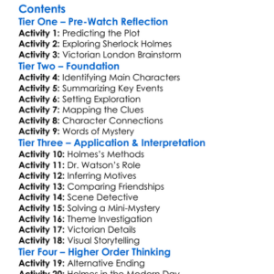 Sherlock Holmes And The Sign Of Four 1983 Worksheet Activity Booklet