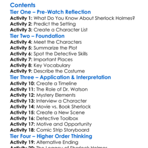 Sherlock Holmes Incident At Victoria Falls 1992 Worksheet Activity Booklet