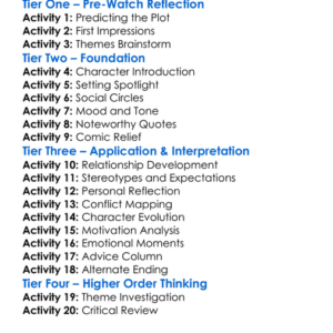 Shes Out Of My League 2010 Worksheet Activity Booklet