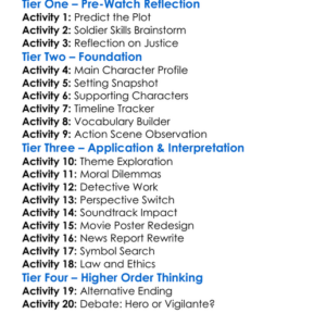 Shooter 2007 Worksheet Activity Booklet