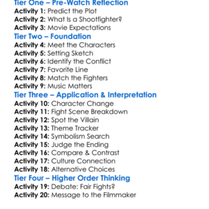 Shootfighter Fight To The Death 1993 Worksheet Activity Booklet
