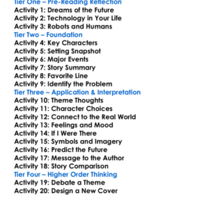 Short Stories Ray Bradbury Worksheet Activity Booklet