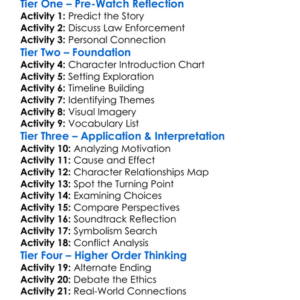 Sicario 2015 Worksheet Activity Booklet