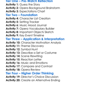 Siegfried Worksheet Activity Booklet