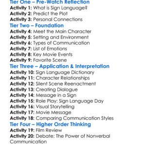 Sign Language 2010 Worksheet Activity Booklet