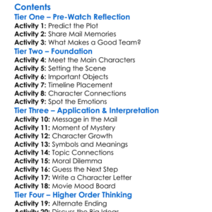 Signed Sealed Delivered Lost Without You 2016 Worksheet Activity Booklet