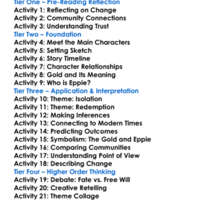 Silas Marner George Eliot Worksheet Activity Booklet