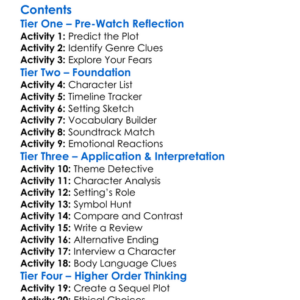 Silent Night Bloody Night 3 Descent 2024 Worksheet Activity Booklet