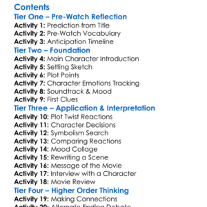 Silent Night Bloody Night The Homecoming 2013 Worksheet Activity Booklet