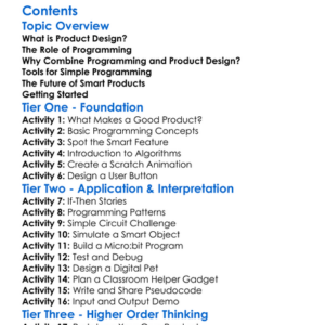 Simple Programming In Product Design Worksheet Activity Booklet