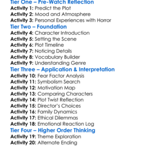 Sinister 2012 Worksheet Activity Booklet