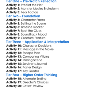 Skeleton Man 2004 Worksheet Activity Booklet