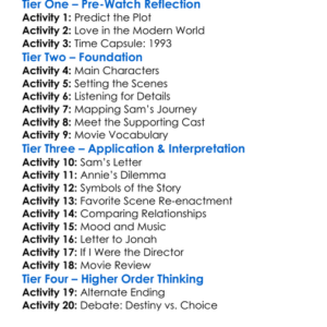 Sleepless In Seattle 1993 Worksheet Activity Booklet