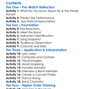 Sly  The Family Stone Live At Tokyo Jazz Festival 2008 2008 Worksheet Activity Booklet