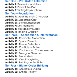 Small-Time Revolutionary 2010 Worksheet Activity Booklet