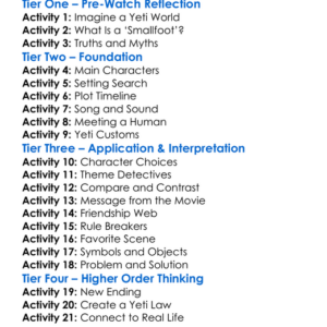 Smallfoot Worksheet Activity Booklet
