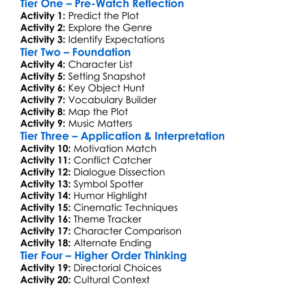 Snatch 2000 Worksheet Activity Booklet