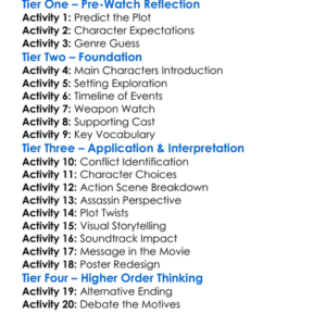Sniper Assassins End 2020 Worksheet Activity Booklet