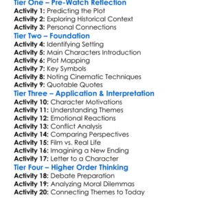 Snow Falling On Cedars 1999 Worksheet Activity Booklet