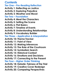 Snow Falling On Cedars David Guterson Worksheet Activity Booklet