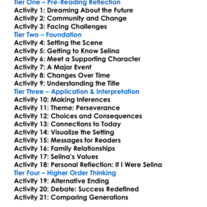 So Big Edna Ferber Worksheet Activity Booklet