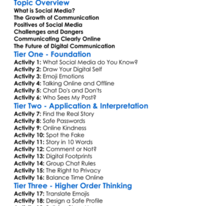 Social Media And Communication Worksheet Activity Booklet