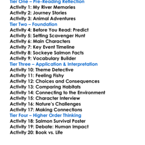 Sockeye Worksheet Activity Booklet