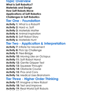 Soft Robotics Worksheet Activity Booklet
