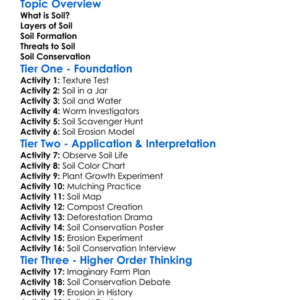 Soil And Soil Conservation Worksheet Activity Booklet