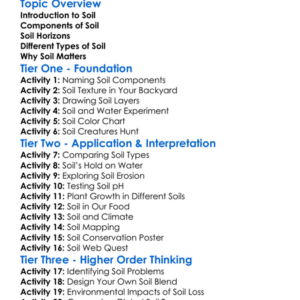 Soil Composition And Types Worksheet Activity Booklet